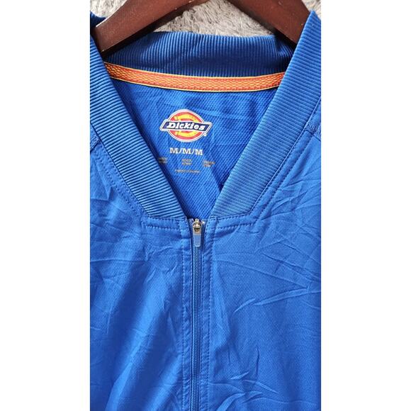 Galaxy‎ Blue Dickies Scrubs Dynamix Zip Front Warm Up Jacket DK330 Wmns Medium M - Picture 2 of 3